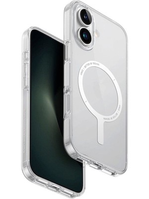 Uniq Clario iPhone 16 Şeffaf Magsafe Uyumlu Telefon Kılıfı