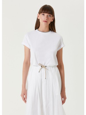 Brunello Cucinelli Beyaz T-Shirt