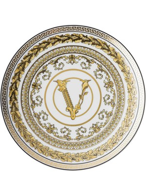 Versace Virtus Gala Beyaz Porselen Ekmek Tabağı 17 cm