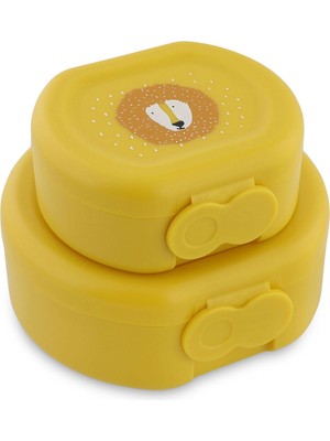 Trixie Mr. Lion Sarı Çocuk 2'li Klipsli Atıştırmalık Kutusu