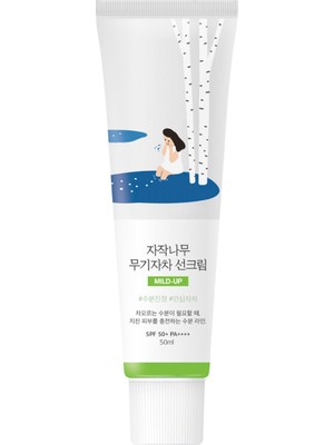 Round Lab Birch Juice Mild-Up Sunscreen Cilt Tonu Eşitleyici Nemlendirici Huş Ağacı Özlü Mineral Güneş Kremi 50 ml