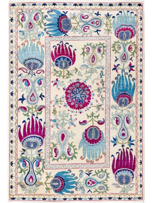 Borr Arts N Crafts El Dokuma Yün Halı 193X130 cm