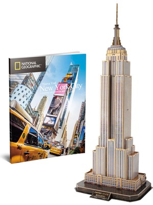 Cubic Fun National Geographic Serisi Empire State Binası 3D Puzzle 66 Parça