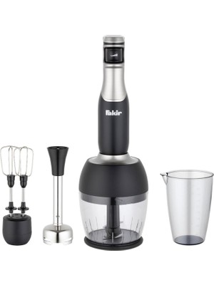 Fakir Speed Lucca Black Silver Blender Seti