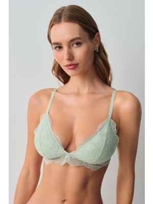 Suwen Scarlet Dantelli Üçgen Bralet Sütyen