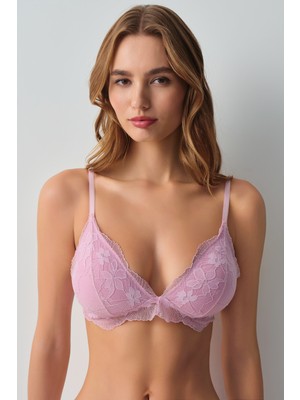 Suwen Scarlet Dantelli Üçgen Bralet Sütyen