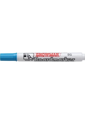  snowman bg12 tahta kalemi yuvarlak uçlu açık mavi (12 li kutu)