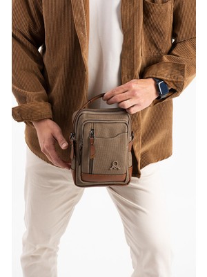 Mega Bag MEGA ÇANTA Kanvas Serisi Çok Bölmeli Çapraz/El Erkek Çantası 422