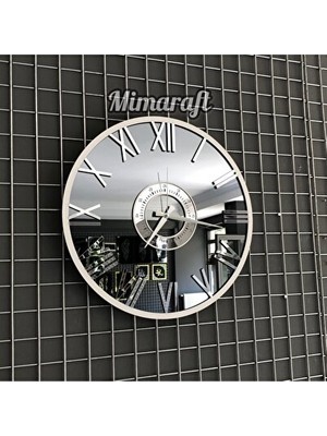 Velmora Aynalı Metal Ç, Şık Tasarım | Duvar Saati