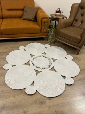 Namteks Jüt Hasır Siyah Salon Mutfak Koridor Kilim Paspas Çeyizlik Hediyelik