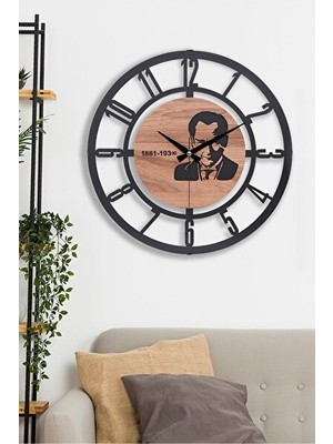 Velmora 41 cm Metal , Akar Saniye ve Sessiz Mekanizma ile Şık Tasarım | Duvar Saati