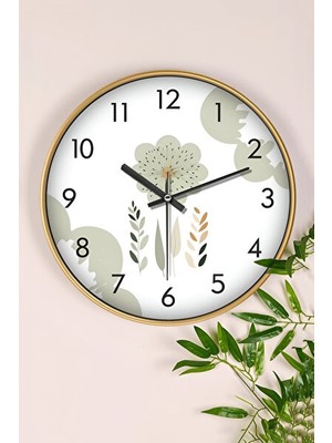 Velmora 30 cm Gerçek Camlı Akar Saniyeli Ince Çerçeveli , Garden Tasarım | Duvar Saati