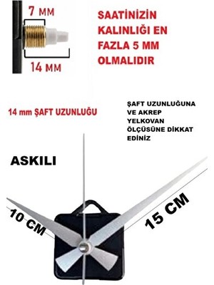Velmora Askılı Sessiz Mekanizmalı , 3D Tasarım Uyumlu | Duvar Saati