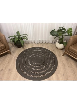 Namteks Jüt Hasır Antrasit Trikotlu Salon Mutfak Kilim Paspas Çeyizlik Hediyelik