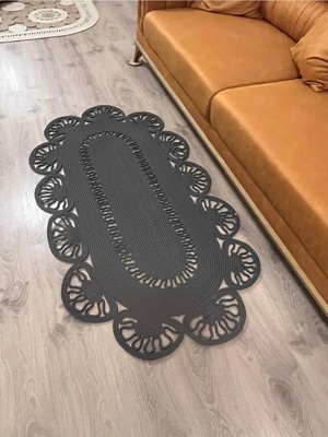 Namteks Jüt Hasır Antrasit Salon Mutfak Koridor Kilim Paspas Çeyizlik Hediyelik