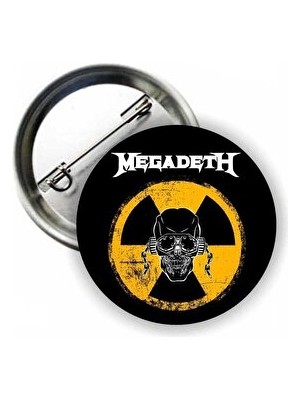 Velmora Güçlü ve Şık Megadeth , Metal Tarzı Tasarım | Rozet