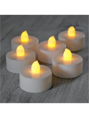 Empressco LED Pilli Tealight Mum Sarı Işık - 24 Adet