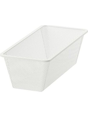 Velmora Beyaz Tel , 25X51X15 Cm, Hafif ve Dayanıklı Saklama Çözümü | Sepet
