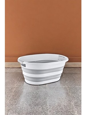 Velmora 38 Litre Katlanabilir Plastik , Akordiyon Özelliğiyle Pratik | Çamaşır Sepeti
