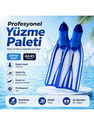 Velmora Kapalı Ayak Split Palet, 44/45 Numara, Deniz ve Havuzda Mükemmel Performans | Palet & Patik