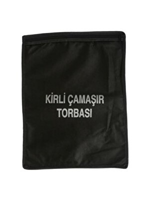 Velmora Siyah Fermuarlı Kirli Çamaşır Torbası, Pratik ve Dayanıklı | Çamaşır Sepeti