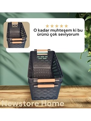 Velmora Çiftli Plastik Tutacaklı Organizer , Dolap ve Çekmece Düzeni | Sepet