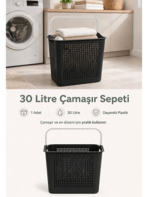 Velmora Renkli Çok Amaçlı Taşınabilir , Kulplu ve Pratik | Çamaşır Sepeti