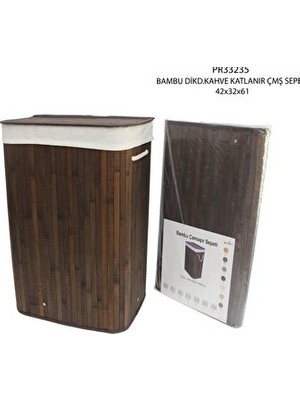 Velmora Dikdörtgen Bambu ile Pratik ve Estetik Saklama | Çamaşır Sepeti