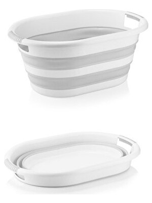 Velmora Silikon Akordiyon Katlanabilir , 38 Litre | Çamaşır Sepeti