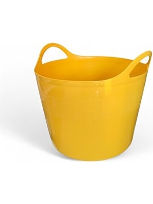 Velmora Esnek Plastik Kova, 42 Litre, Çok Amaçlı Temizlik ve Taşıma | Sepet