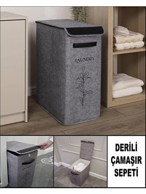 Velmora Deri Kaplı Modern , Şık ve Dayanıklı | Çamaşır Sepeti