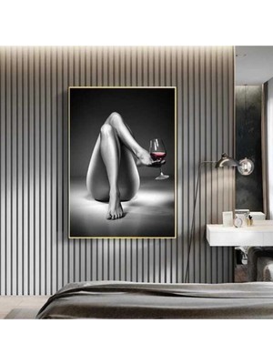 Empressco Dekoratif Women & Wine Hd Baskı Kanvas Tablo