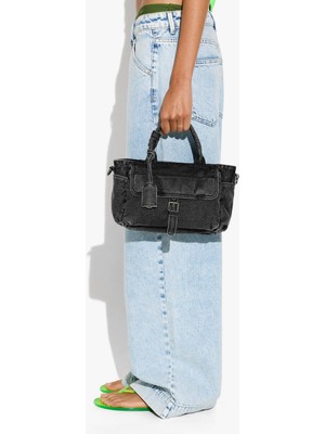 Parfois Kadın Çapraz Askılı Tote Denim Çanta
