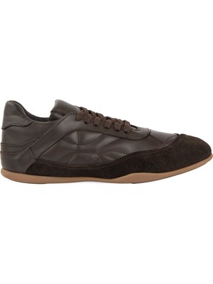 Pegia Kadın Deri Günlük Sneaker DG6110 Kahve