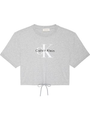 Calvin Klein Ss Monologo Cropped Tıe Tee