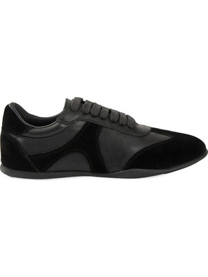 Pegia Kadın Deri Günlük Sneaker DG6111 Siyah