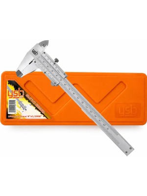 Ysb 150 mm Mekanik Kumpas Hassas Çift Çene El Tipi Ölçüm 150 mm X 0,02 mm Gümüş Renk
