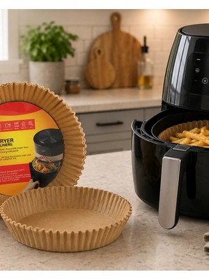 Astraltech 100 Lü Airfryer Kağıdı Yağ Geçirmez Yapışmaz Pişirme Kağıdı