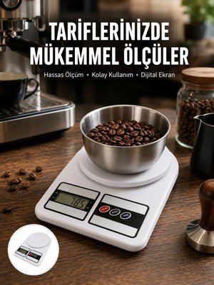 Astraltech Hassas Ölçüm Için Dijital Mutfak Tartısı – 10 kg Kapasiteli Yeni Nesil