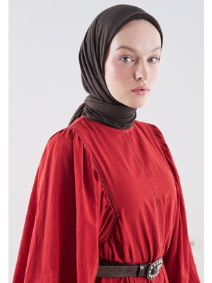 Fresh Scarfs Pamuk Keten Eşarp Acı Patlıcan