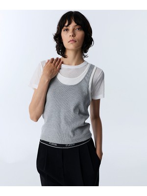 Twist Colorblock Katmanlı Tişört TW6260070121005