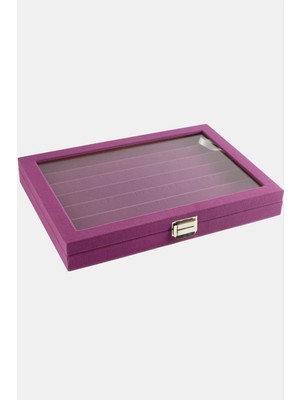 Gees Global Cam Kapaklı Anfora Kumaş Küpe Standı 24*34 cm