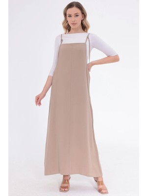 Mega Life Ortadan Dikişli Rayon Tencel Askılı Jile