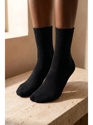 Bony Socks Kadın Harold Bambu Soket Çorap Siyah