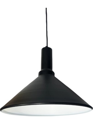 Cata CT-8301 Dekoratif Sarkıt Avize Siyah Beyaz E27 Duy 35 cm Modern Tavan Aydınlatma