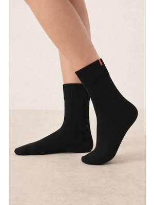 Bony Socks Çocuk Basic Soket Çorap Siyah