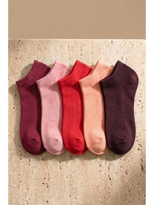 Bony Socks Unisex 5'li Basic Step Çorap Pembe Mix