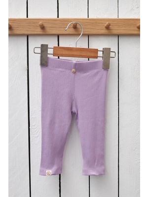 Bony Socks Fitilli Basıc Çocuk Tayt Lila