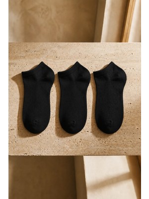 Bony Socks Kadın Run 3'lü Basic Patik Çorap Siyah/siyah/siyah