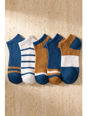Bony Socks Erkek Çocuk 5'li  Step Çorap Mıx Çok Renkli